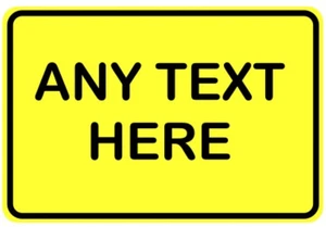 Personalised Custom Warning Sign Self Adhesive Warning Sticker