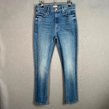 Mother Womens Size 29 The Mid Rise Dazzler Ankle Jeans Cotton Blend Denim