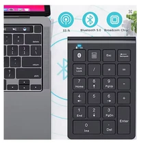 JOMAA Ergonomic Bluetooth Wireless Mini 22-Key Numeric Keyboard