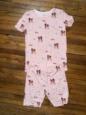 Kyte BABY Short Sleeve Pajamas in Barbie Beach Size 10 Bamboo 2 Pc
