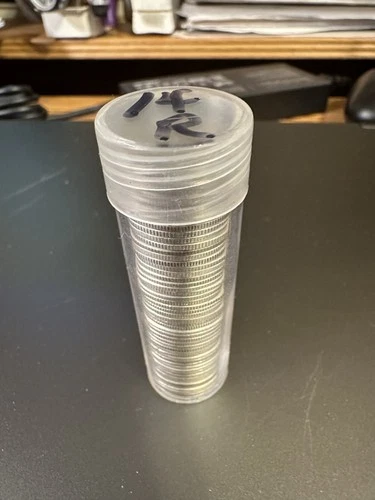 Roosevelt Dimes 1 Roll Lot of 50 90% Silver Coins 10 Cent Good Mix of Dates 14R