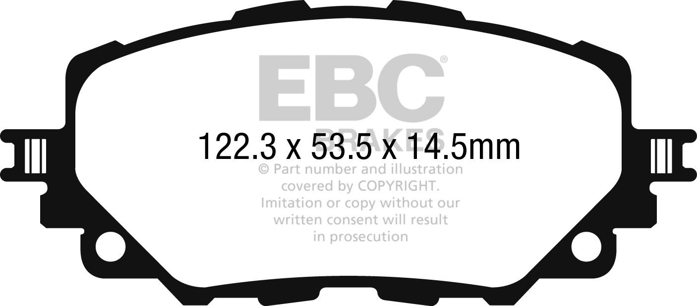 EBC DP22263 BRAKE PAD SET DISC BRAKE Front