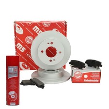 Bremsscheiben + Bremsbeläge hinten + Bremsenreiniger für HYUNDAI i10 I, i10 II