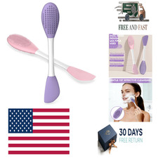 2 Pack Silicone Pore Cleansing Brush Kit, Facial Mask Spatula Massage Tool