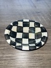MacKenzie-Childs COURTLY CHECK Enamel Soap Dish 5.5" x 4.25" Brand New