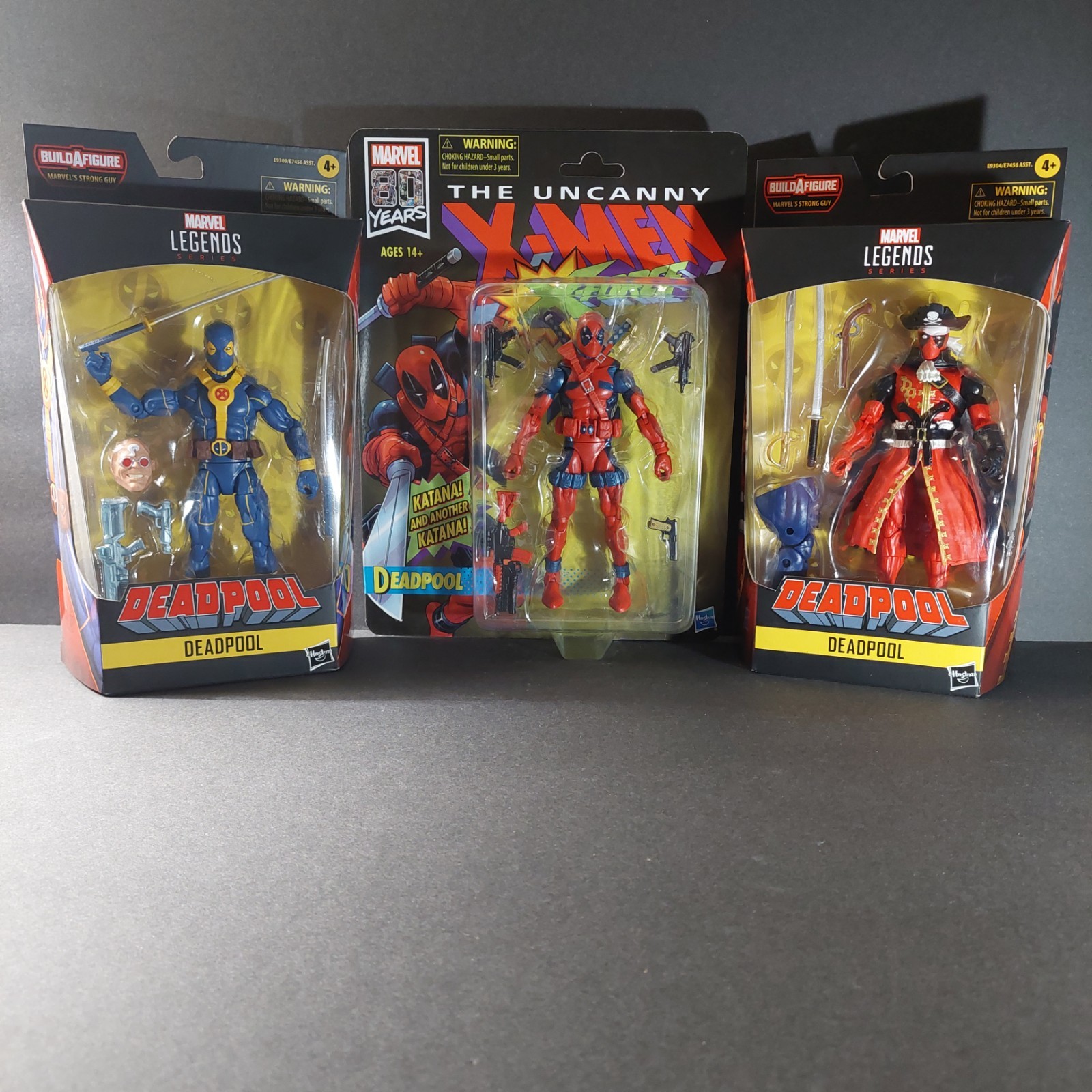 Marvel Legends Deadpool Lote con Marvel 80 Años Deadpool | 3 Figuras | NUEVO