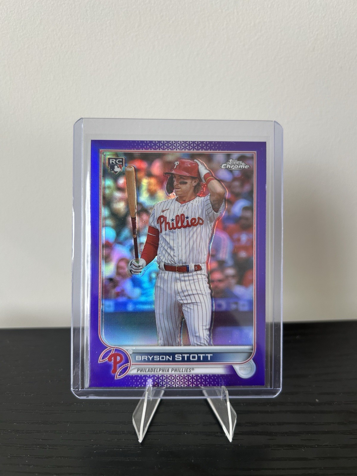 2022 Topps Chrome Update Series - Bryson Stott #USC154 Purple Refractor (RC)