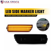 For 1999-2005 Vw Mkiv Golfgen4 Jetta Front Led Bumper Side Marker Lights Smoked For 1999-2005 Vw Mkiv Golfgen4 Jetta Front Led Bumper Side Marker Lights Smoked
