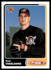 Ryan Vogelsong 2003 Topps Total #37 Pirates MLB READ FREE SHIPPING AutographDen