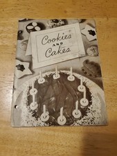 Folleto de recetas vintage de galletas y pasteles 1938