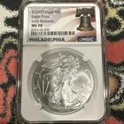 2025 (P) Silver Eagle with EAGLE Privy NGC MS 70 Early Releases GREAT COLLECTOR