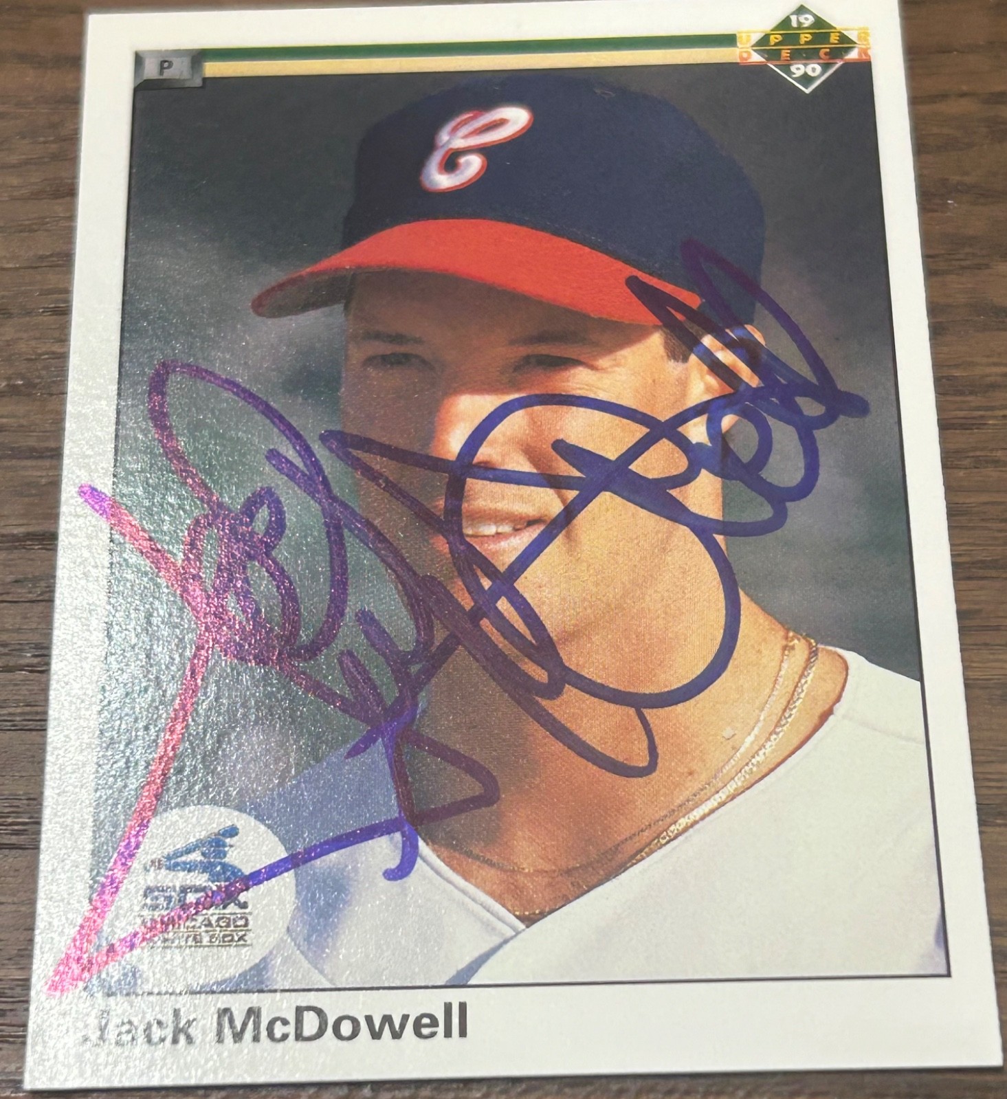1990 Upper Deck JACK MCDOWELL #625 🔥 White Sox ⚾️ GORGEOUS Autograph 🔥 RaRe