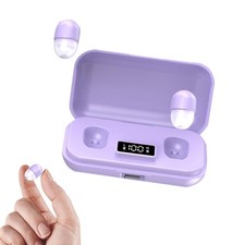 Small Invisible Tiny Earbuds Wireless Bluetooth Earphones for Purple