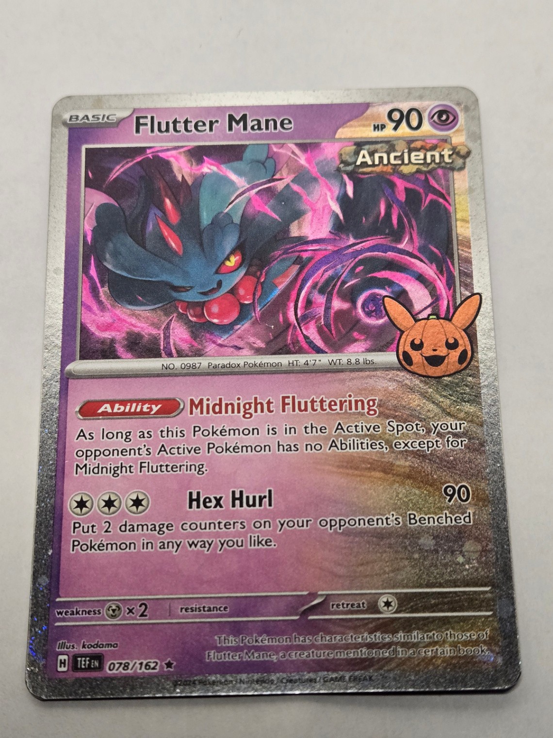 Flutter Mane 78/162 Pokemon Trick or Trade 2024 Holo NM Pokémon TCG Card