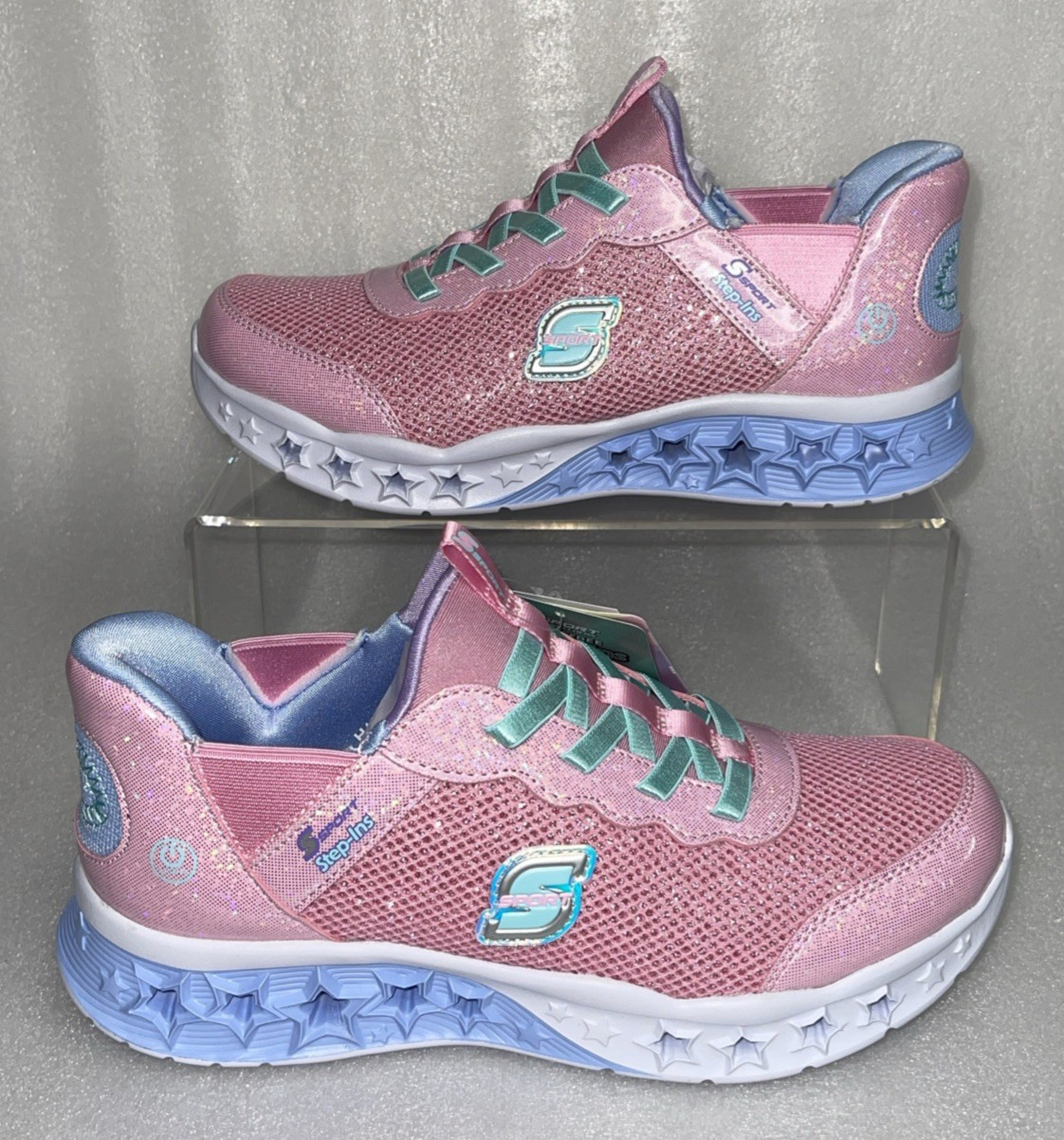Light Up Stretch Laces Big Girls Size 5 New