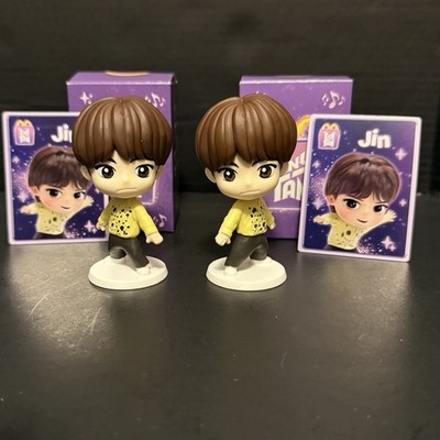 2 McDonald's BTS Tiny Tan Happy Meal Figure Jin Music Group KPop
