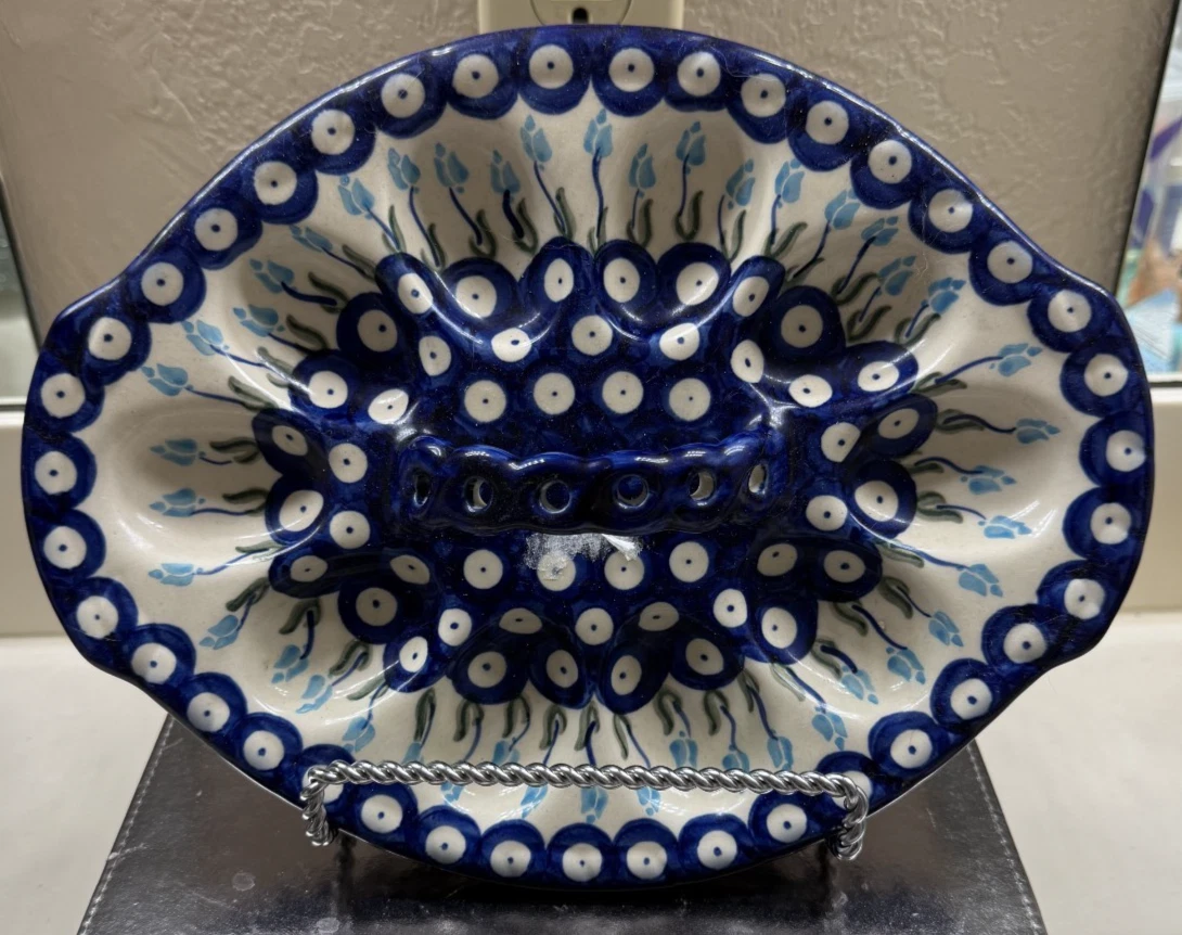 Ceramika Artystyczna Deviled Egg Plate