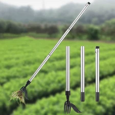 Weeder Puller Stand Up Weed Tool with Handle Garden Outdoor Root Remover Killer