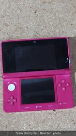 CLEAN Nintendo 3DS Glossy Pink Handheld Console System USA Version W Sty G2U