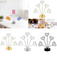 Porte-mémo Arbre à Photos Support Cadre Famille Branches En Métal Forme Cœur