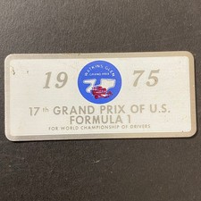 Watkins Glen Grand Prix 1975 Formula 1 Collectible Plaque Vintage