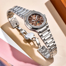 PAGANI DESIGN PD-1786 Women's Quartz Watch Sapphire Crystal Date Stainless Steel