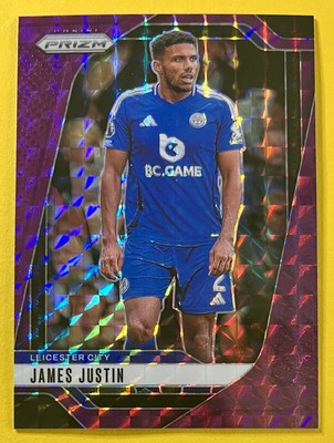 James Justin 2024-25 Panini Prizm Premier League PURPLE MOSAIC #267 /249