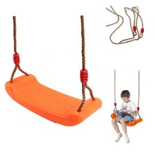 Tree Swing Seat, Swing Set for Outdoor  Indoor Playground, Orange