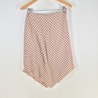 Max&Co. skirt womens size 10 beige geometric asymmetric A-line 118693