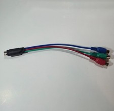 7 Pin S-Video Male to 3 RCA Female RGB Component HD TV Converter Adapter Cable