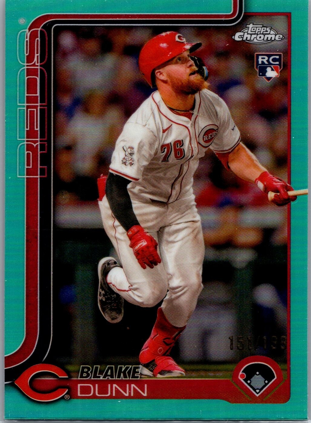 2025 Topps Chrome - Blake Dunn #161 Aqua Refractor /199 (RC)