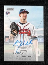 2018 Topps Stadium Club Auto AJ Minter #SCA-AMI Auto tk9