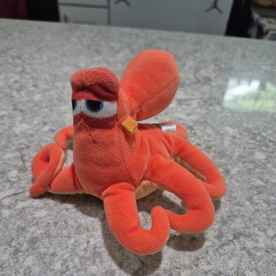 Bandai Finding Dory 6'' HANK the Octopus Plush Orange Squid Disney Toy