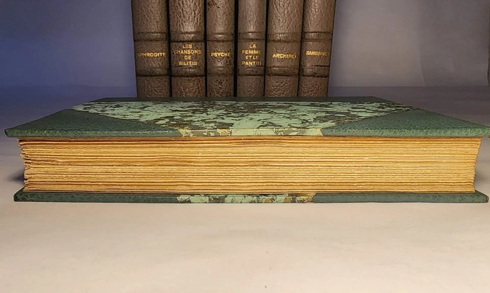 1934 PIERRE LOUYS WORKS 7 VOLS ILLUST by LYDIS COLOR PLATES FINE BINDINGS - Image 4 of 4