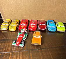 Disney Pixar Cars Diecast Car Lot of 9 Assorted Characters, Multicolor