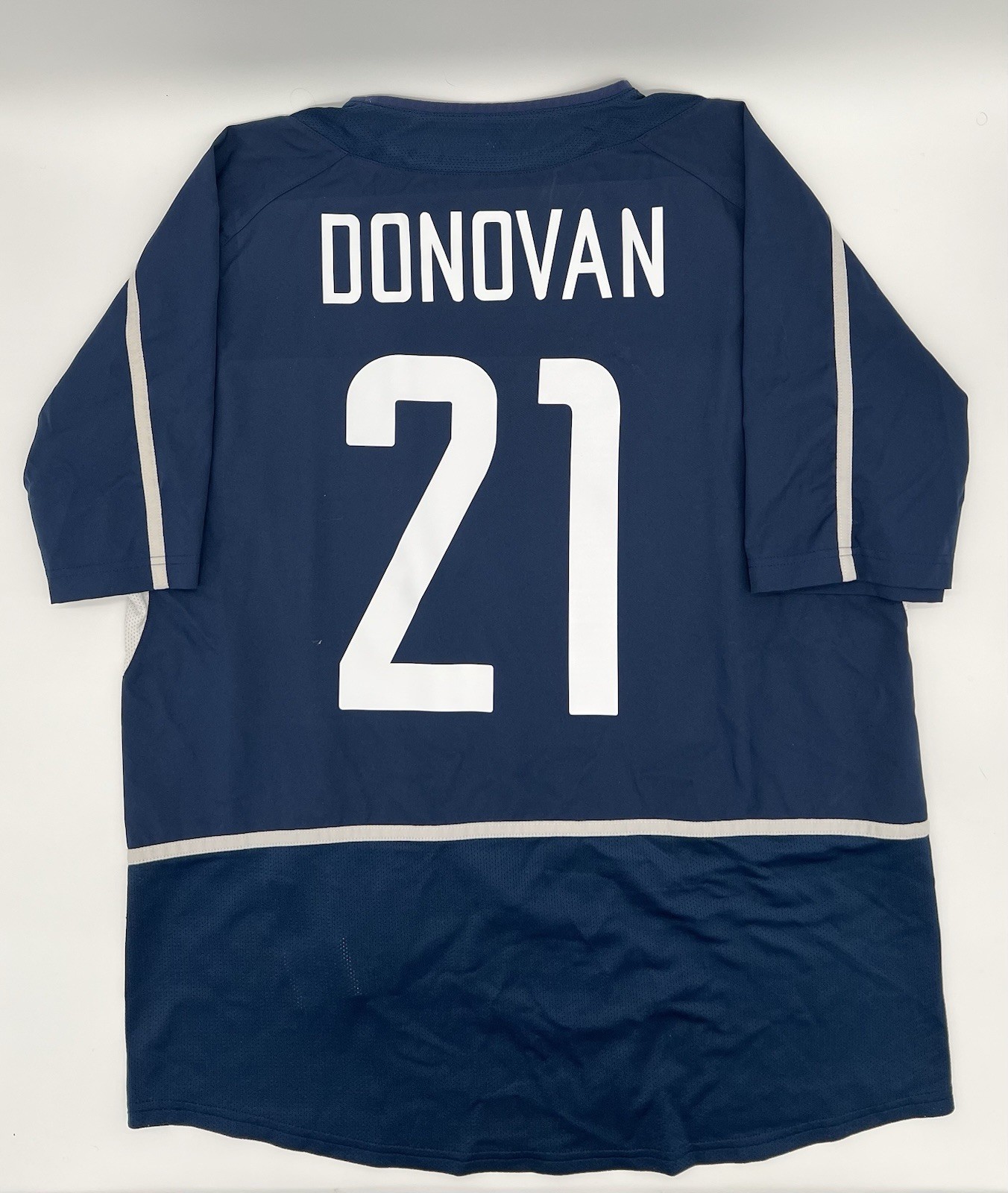 USMNT 2002/2003 Away Authentic Nike Donovan #21 Jersey L Men Navy White