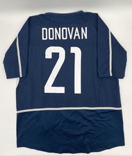 USMNT 2002/2003 Away Authentic Nike Donovan #21 Jersey L Men Navy White