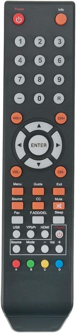Pre-Programmed Remote Control for Sceptre TV - Compatible wi