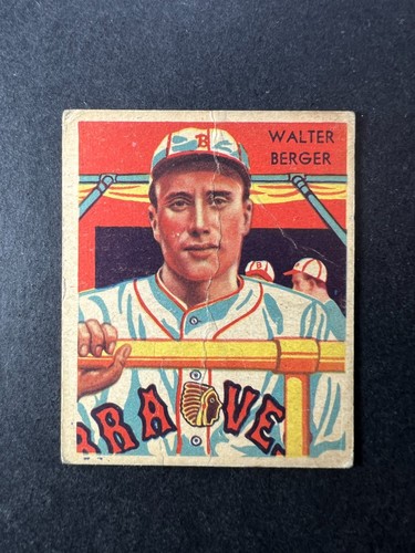 Walter Berger #25 1935 Diamond Stars card