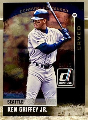 JERSEY # MATCH! 2015 Panini Donruss Preferred Ken Griffey 24/99! MARINERS!