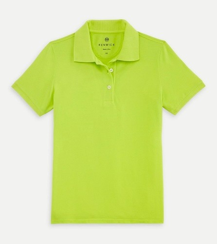 RENWICK Golf Pima 100% Cotton Polo Shirt MEDIUM Short Sleeve Solid Pique $90