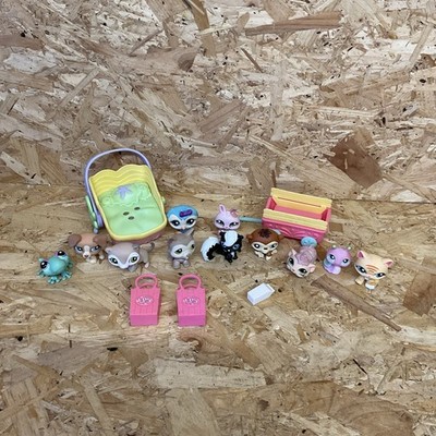 Littlest Pet Shop Konvolut und Zubehör Katze Hund Kaninchen Vogel usw. LPS 3B