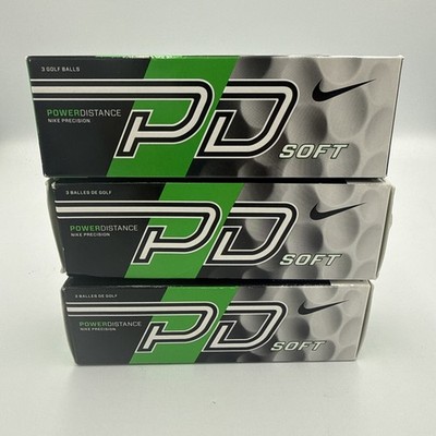 NIKE Precision Power Distance PD Soft NEW Golf Balls 3 Sleeves 9 balls