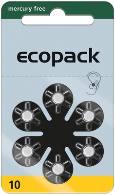 120x Varta Ecopack size. 10 hearing aid batteries 20x blister of 6 yellow...