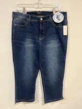 NEW Curve Appeal Women's Tummy Tuck Technology Shaping System Jeans Size 16/33