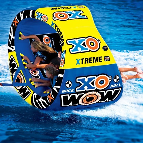 Wow Watersports XO Extreme 3 Person Inflatable Towable Water Ski Tube 12-1030 - Picture 3 of 8