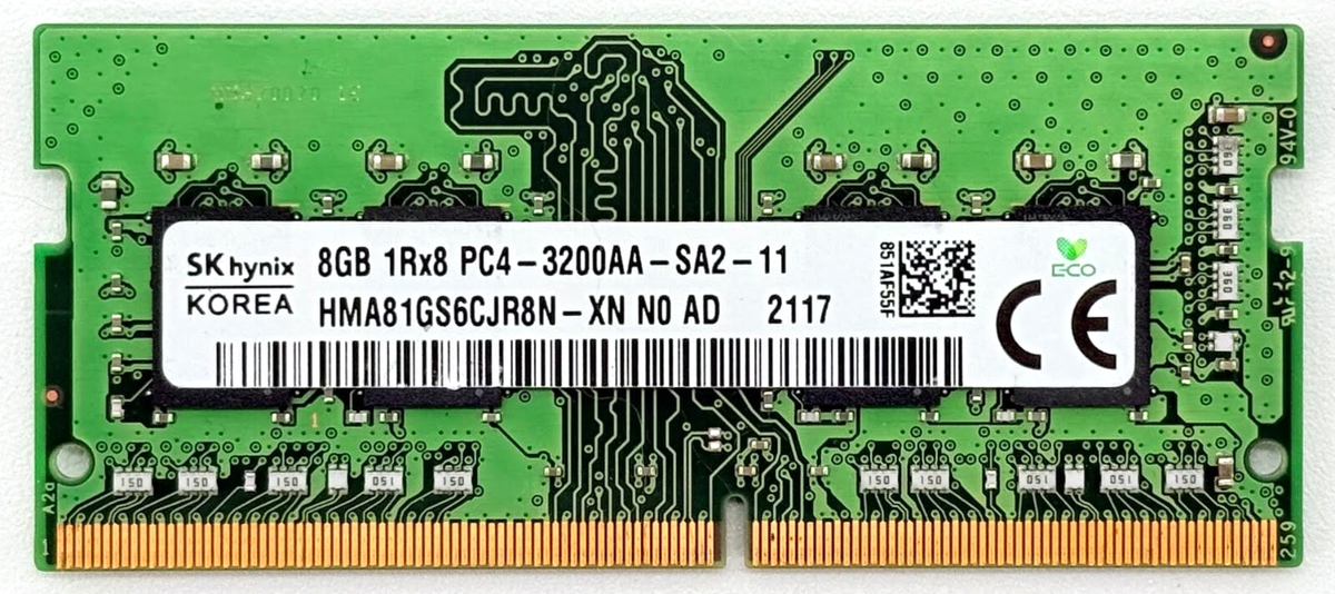 SK Hynix 8GB DDR4 3200MHz PC4-25600 SODIMM Laptop Memory