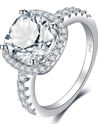 engagement ring promise rings sterling silver , 54 (17.2)