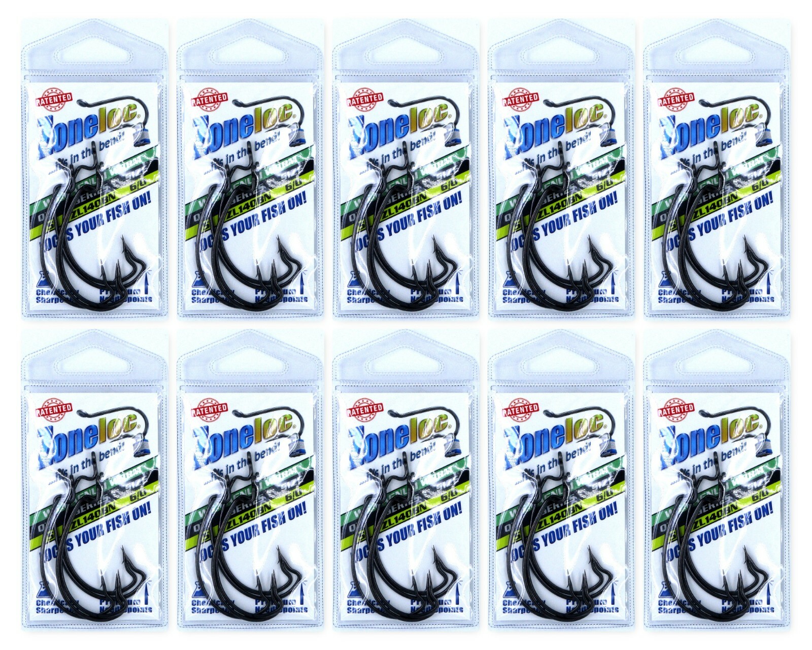 (10) Packs Zoneloc Wide Gap Magnum Worm Fish Hook Size 6/0 ZL140BN-6/0  Brand New - International Society of Hypertension