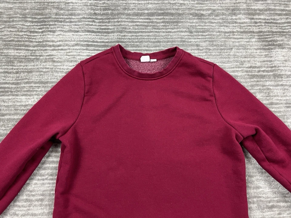Sudadera Gap Mujer Mediana Roja Manga Larga Mezcla Algodón Informal Foto 2 de 4